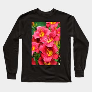 Red Lilies Long Sleeve T-Shirt